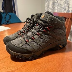 Merrell Men's Moab 3 Mid Waterproof Hiking Boot Beluga Size 9